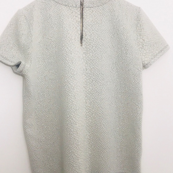 |Ann Taylor| Light Gray Pebbled Blouse Size Large - Picture 5 of 6